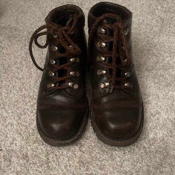 Santana Terra Firma Chestnut Brown leather Boots Size 7.5 - Picture 1 of 9